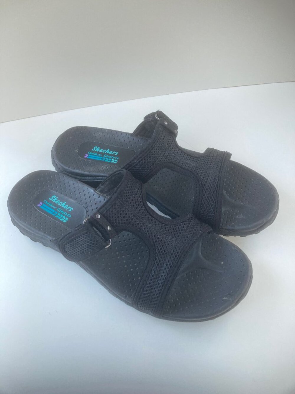 Skechers Outdoor Lifestyle Black Sandals Womens 9 Beach Casual - Picture 2 of 10